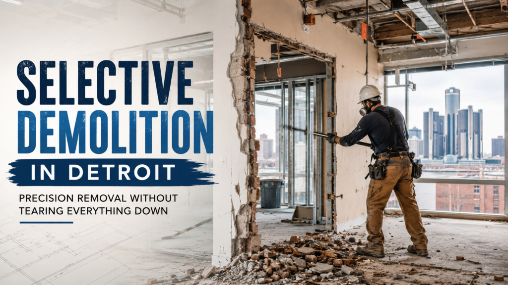 Selective Demolition in Detroit: Precision Removal Without Tearing Everything Down